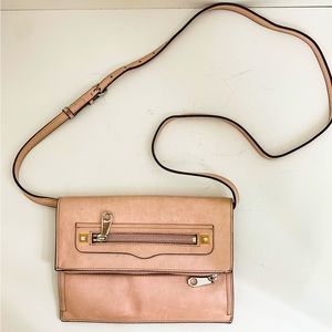 Pink Rebecca Minkoff Crossbody Fold Over Purse